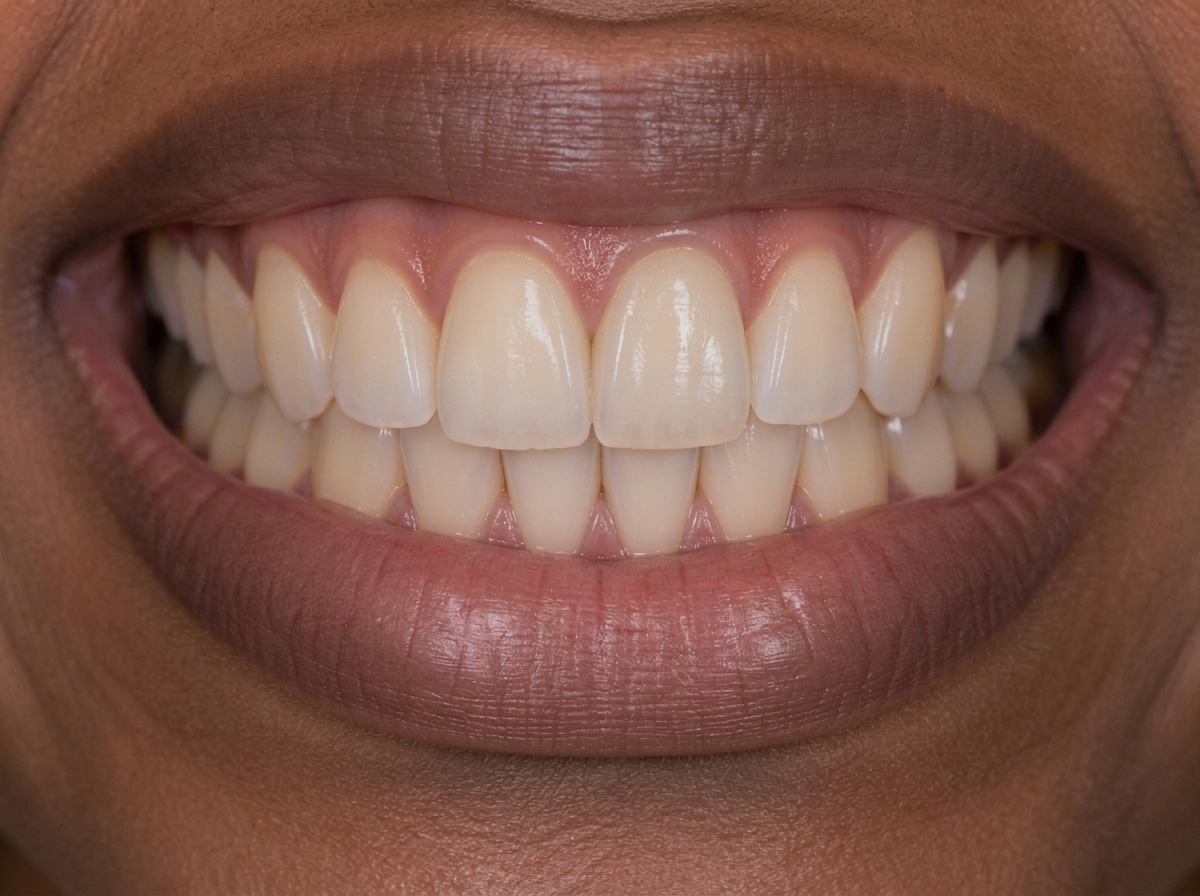 Matching a Single Tooth — before and after comparison